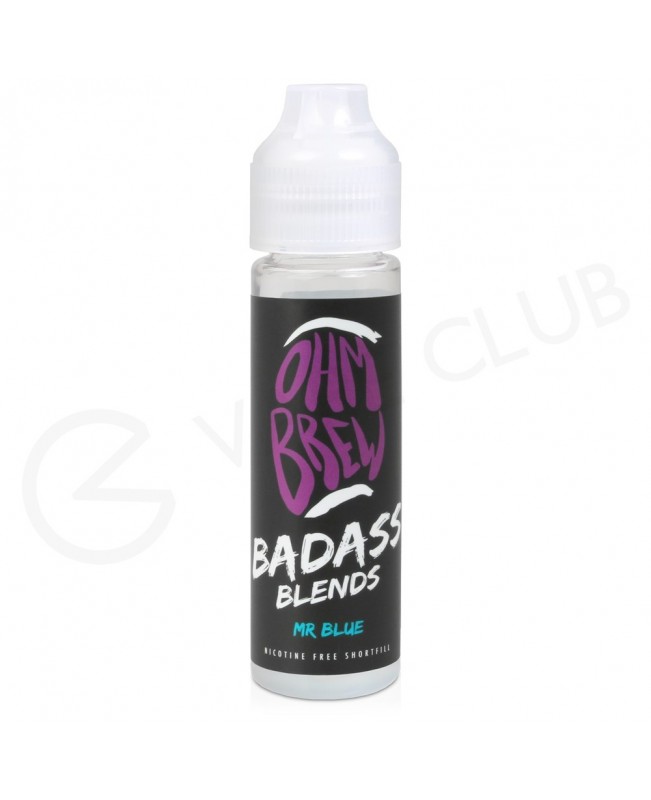 Mr Blue Shortfill E-Liquid by Ohm Brew Badass Blends 50ml