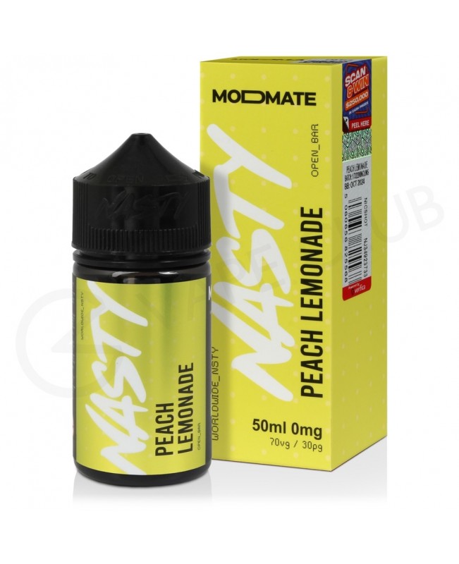 Peach Lemonade Modmate Shortfill E-Liquid by Nasty 50ml