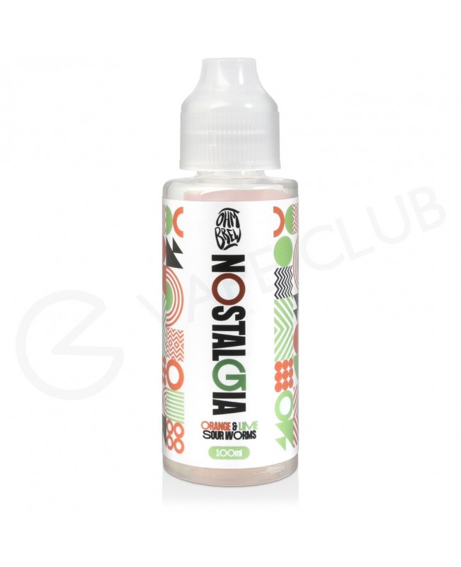 Orange & Lime Sour Worms Shortfill E-Liquid by Nostalgia 100ml