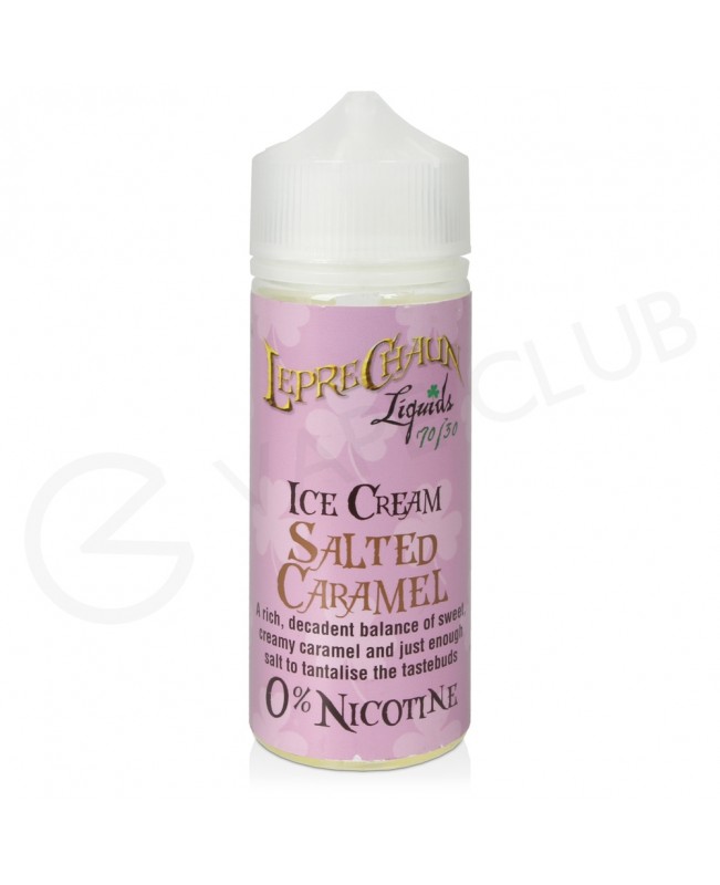 Salted Caramel Shortfill E-Liquid by Leprechaun Liquids Ice Cream 100ml