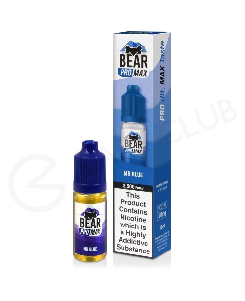 Mr Blue Nic Salt E-Liquid by Bear Pro Max