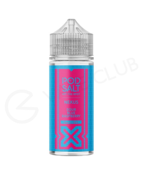 Sour Blue Raspberry Shortfill E-Liquid by Pod Salt...