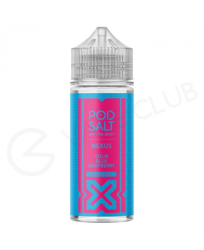 Sour Blue Raspberry Shortfill E-Liquid by Pod Salt Nexus 100ml