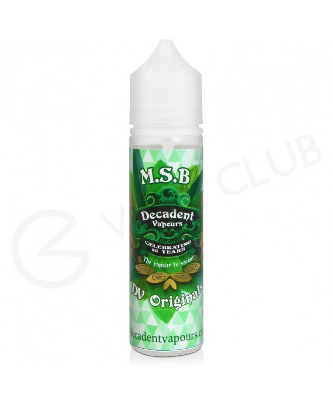 MSB Shortfill E-Liquid by Decadent Originals 50ml