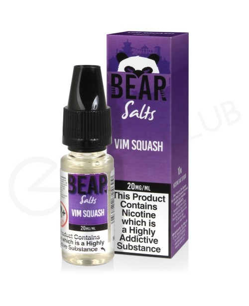 Vim Squash Nic Salt E-Liquid by Bear Salts