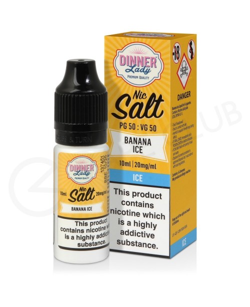 Banana Ice Nic Salt E-Liquid by Dinner Lady