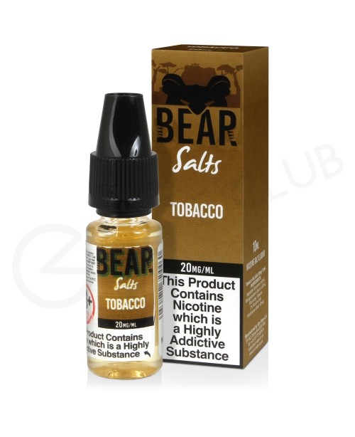 Tobacco Nic Salt E-Liquid by Bear Salts