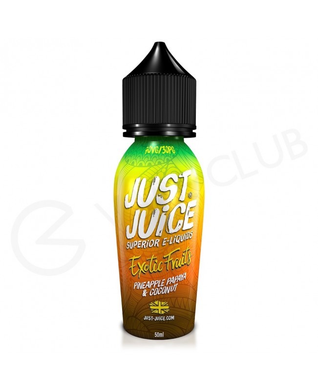 Pineapple, Papaya & Coconut Exotic Fruits Shortfill E-Liquid by Just Juice 50ml