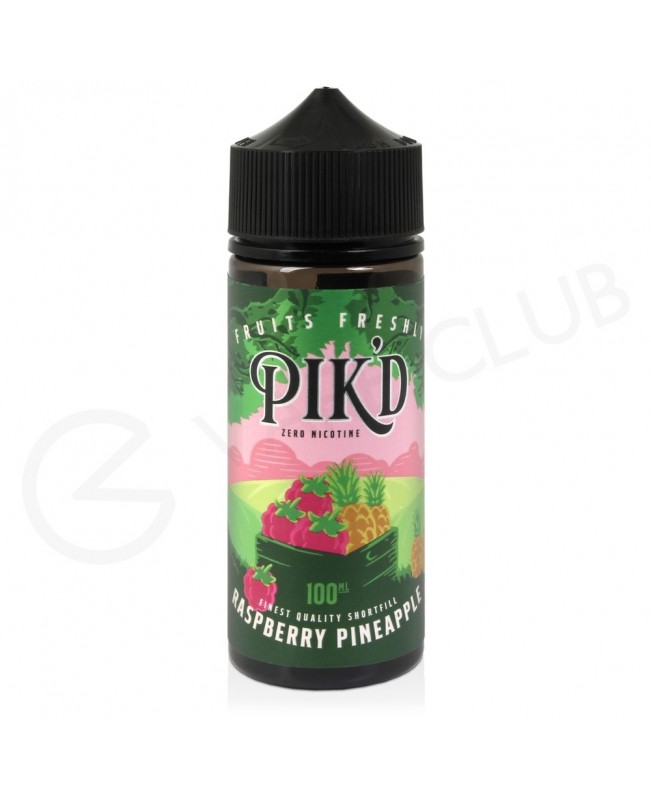 Raspberry & Pineapple Shortfill E-Liquid by Pik'd 100ml