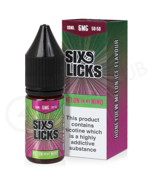 Melon On My Mind E-Liquid by Six Licks 50/50