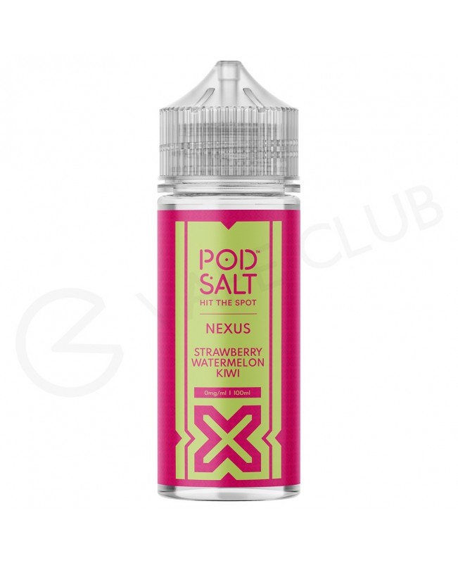 Strawberry Watermelon Kiwi Shortfill E-Liquid by Pod Salt Nexus 100ml