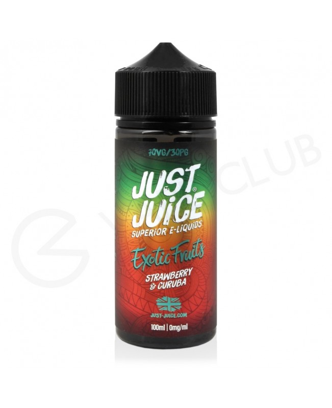 Strawberry & Curuba Shortfill E-Liquid by Just Juice Exotic Fruits 100ml