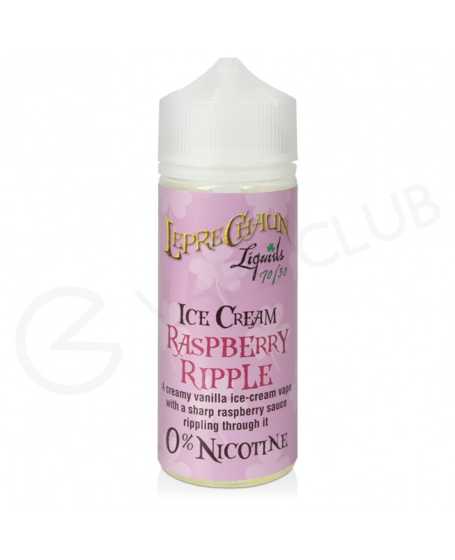 Raspberry Ripple Shortfill E-Liquid by Leprechaun Liquids Ice Cream 100ml