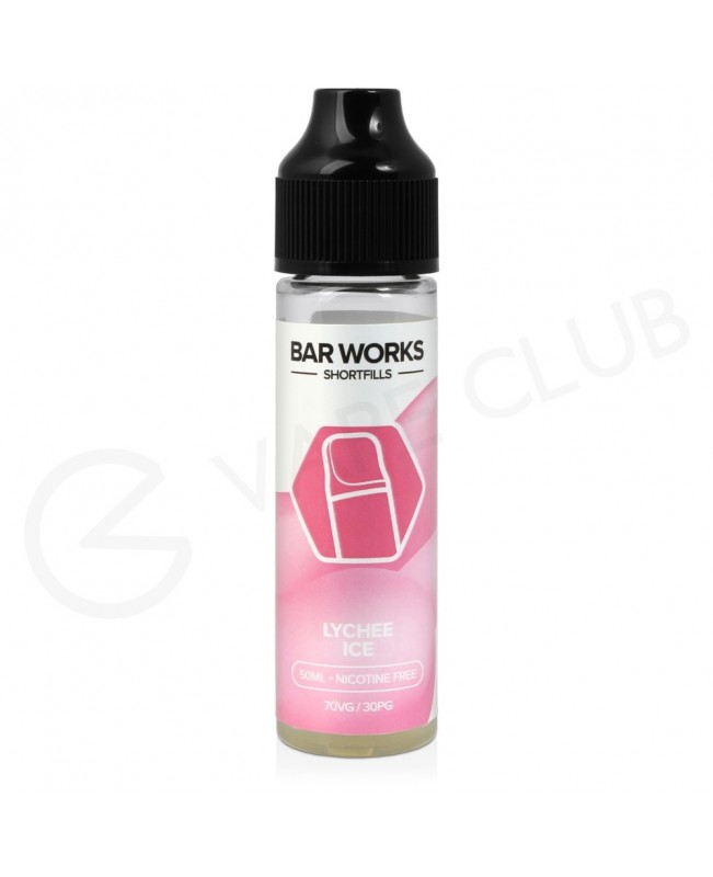 Lychee Ice Shortfill E-Liquid by Bar Works 50ml