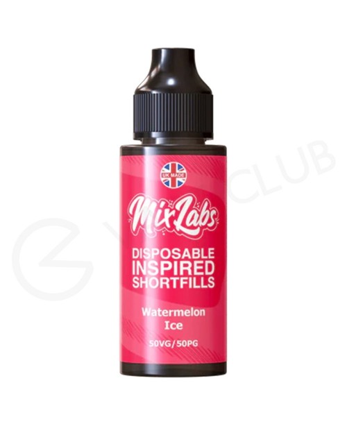 Watermelon Ice Shortfill E-Liquid by Mix Labs 100m...