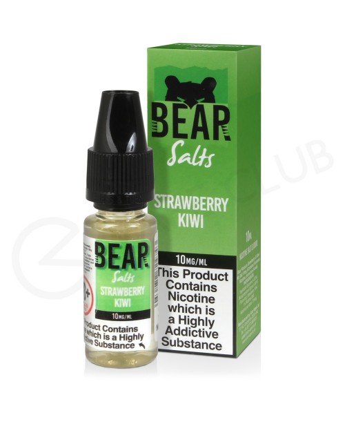 Strawberry Kiwi Nic Salt E-Liquid by Bear Salts