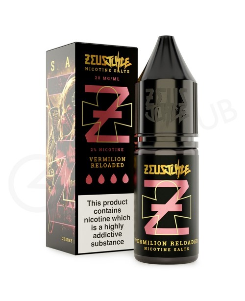 Vermilion Reloaded Nic Salt E-Liquid by Zeus Juice