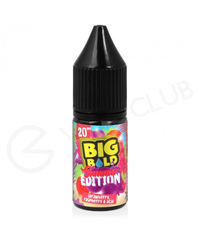 Strawberry Raspberry & Acai Nic Salt E-Liquid by Big Bold