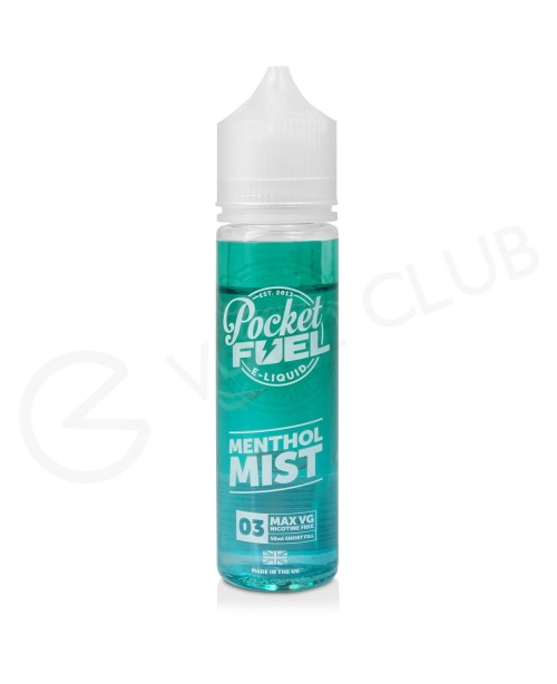 Menthol Mist Shortfill E-Liquid by Pocket Fuel 50m...