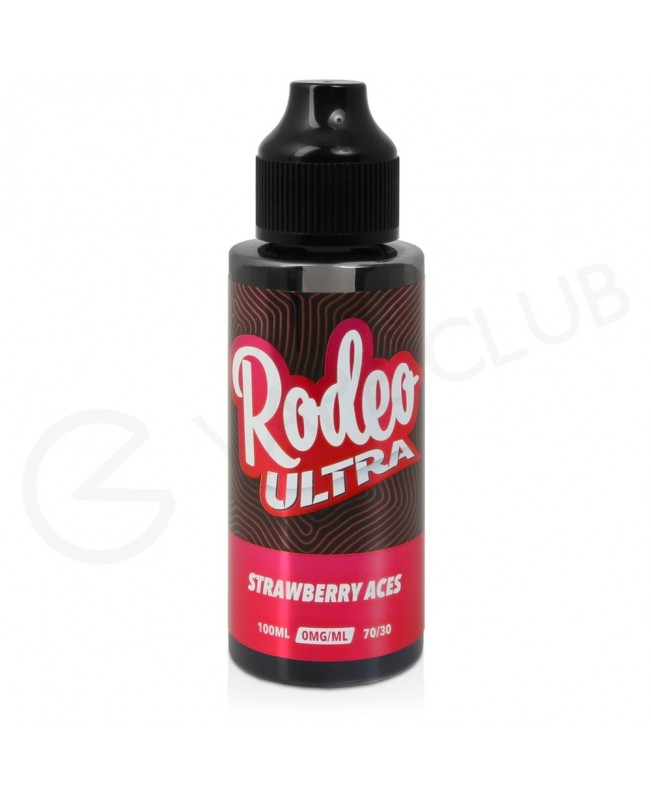 Strawberry Aces Shortfill E-Liquid by Rodeo Ultra 100ml