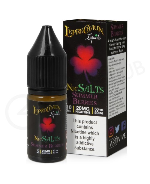 Summer Berries Nic Salt E-Liquid by Leprechaun Liq...