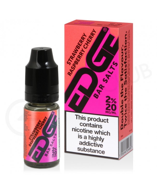 Strawberry Raspberry Cherry Ice Nic Salt E-Liquid by Edge Bar Salts