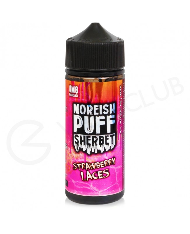 Strawberry Laces Sherbet Shortfill E-Liquid by Moreish Puff 100ml