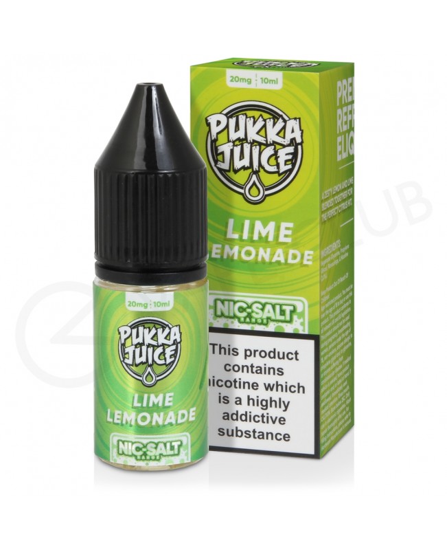 Lime Lemonade Nic Salt E-Liquid by Pukka Juice