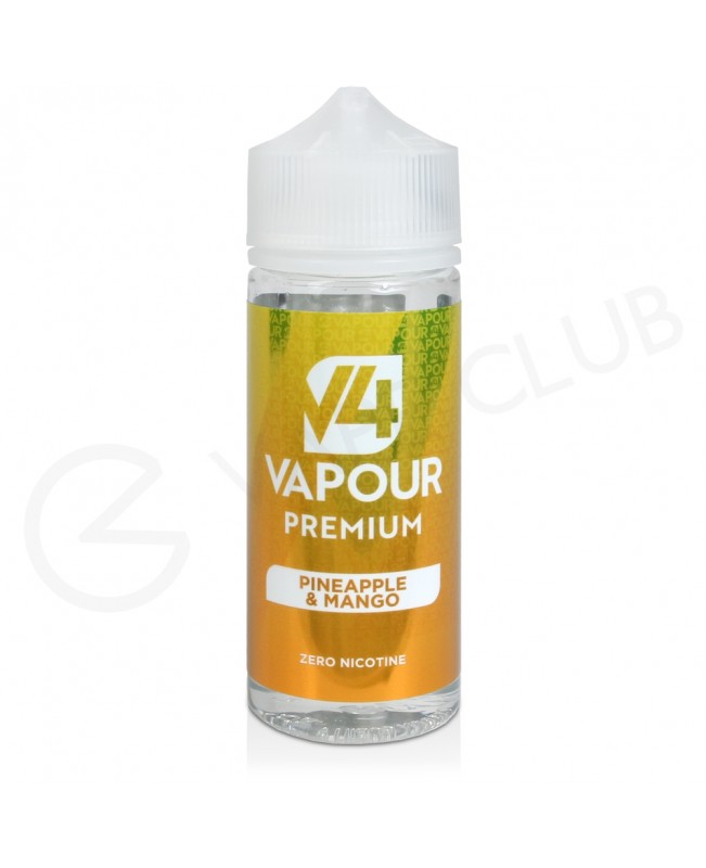 Pineapple & Mango Shortfill E-Liquid by V4 Vapour Premium 100ml