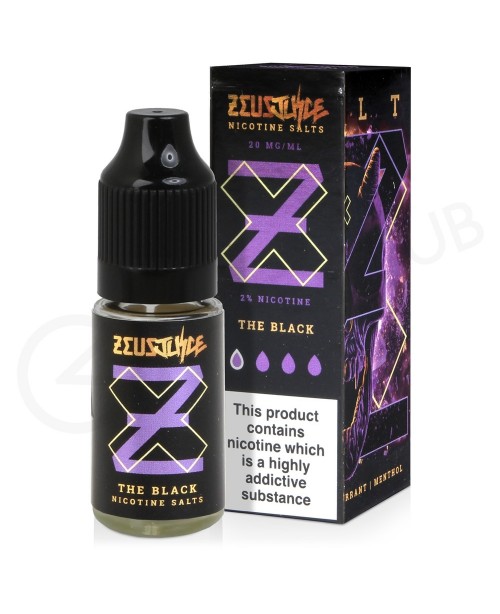 The Black Nic Salt E-Liquid by Zeus Juice