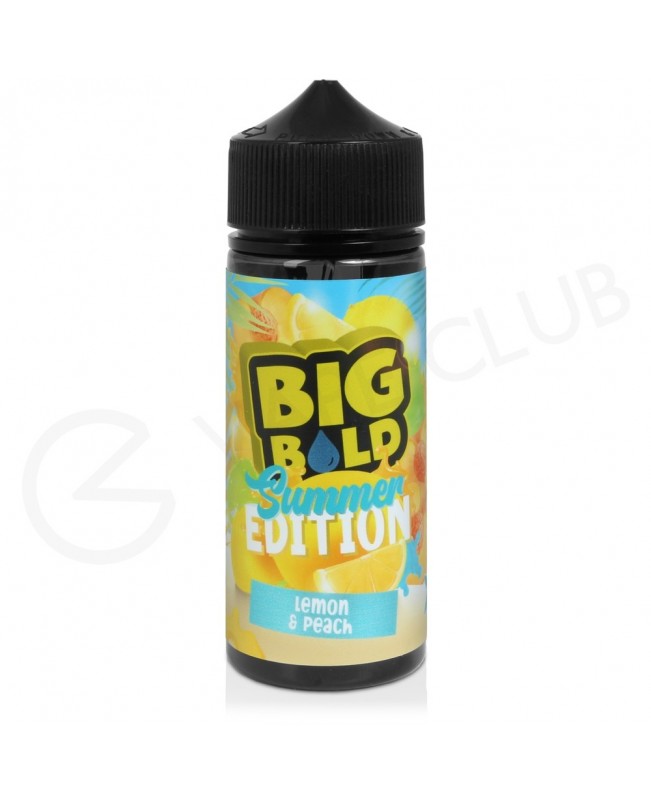 Lemon & Peach Shortfill E-Liquid by Big Bold Summer Edition 100ml