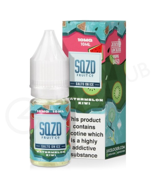 Watermelon Kiwi On Ice Nic Salt E-Liquid by SQZD