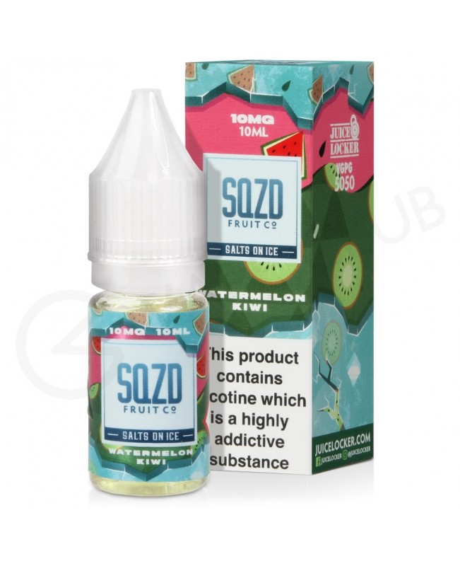 Watermelon Kiwi On Ice Nic Salt E-Liquid by SQZD