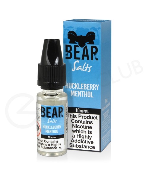 Huckleberry Menthol Nic Salt E-Liquid by Bear Salt...