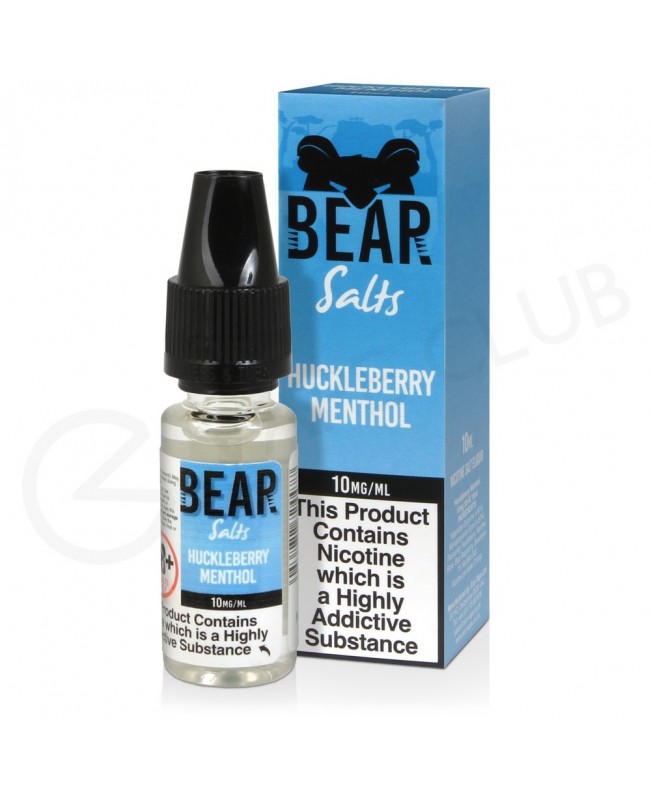 Huckleberry Menthol Nic Salt E-Liquid by Bear Salts