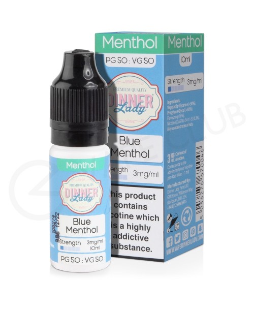 Blue Menthol E-Liquid by Dinner Lady 50/50