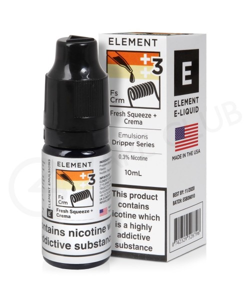 Fresh Squeeze & Crema E-Liquid by Element Emul...