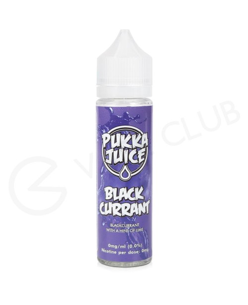 Blackcurrant Shortfill E-Liquid by Pukka Juice 50m...