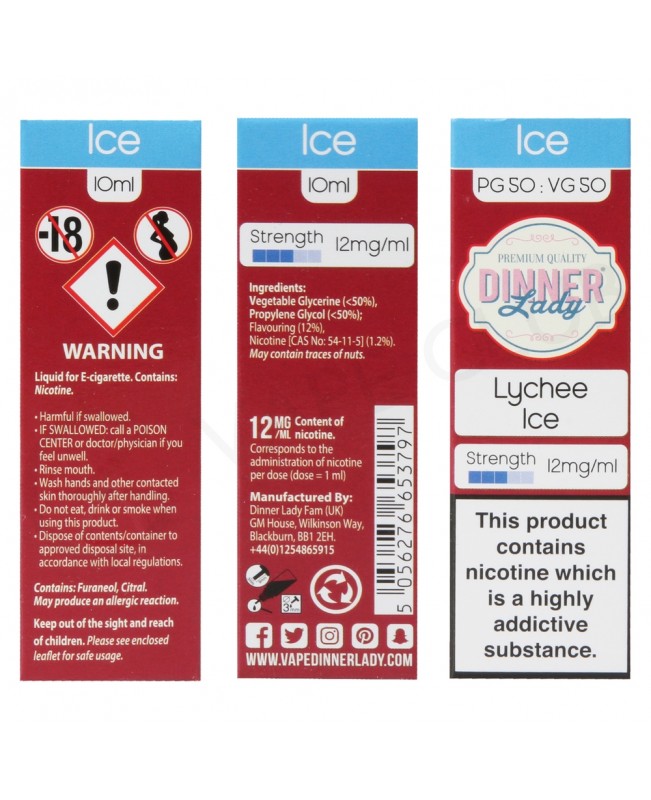 Lychee Ice E-Liquid by Dinner Lady Ice