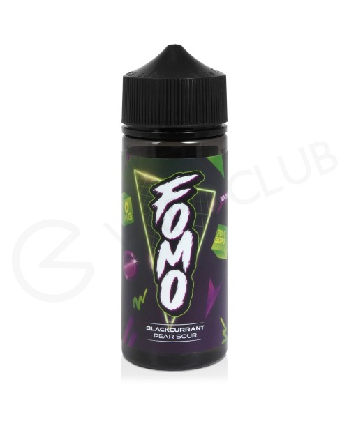 Blackcurrant Pear Sours Shortfill E-Liquid by Fomo...