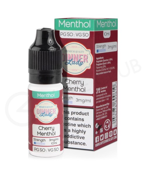 Cherry Menthol E-Liquid by Dinner Lady 50/50