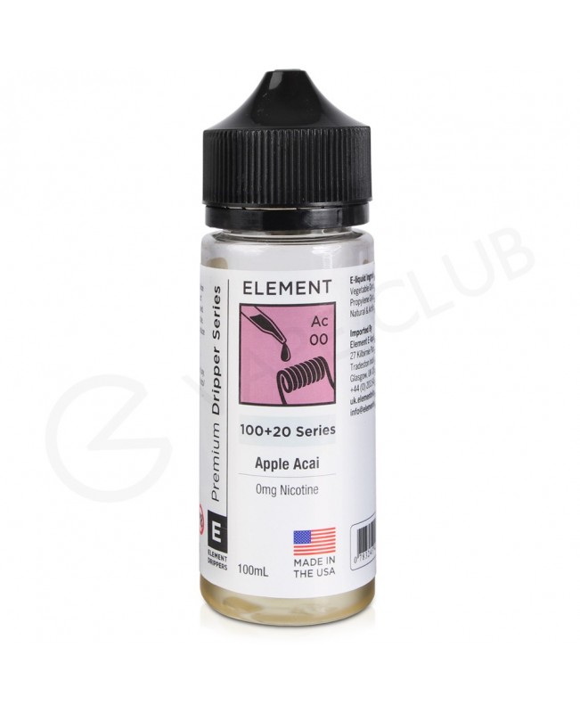 Apple Acai Dripper Shortfill E-liquid by Element 100ml