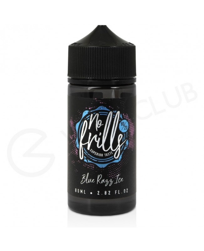 Blue Razz Ice Shortfill E-Liquid by No Frills 80ml