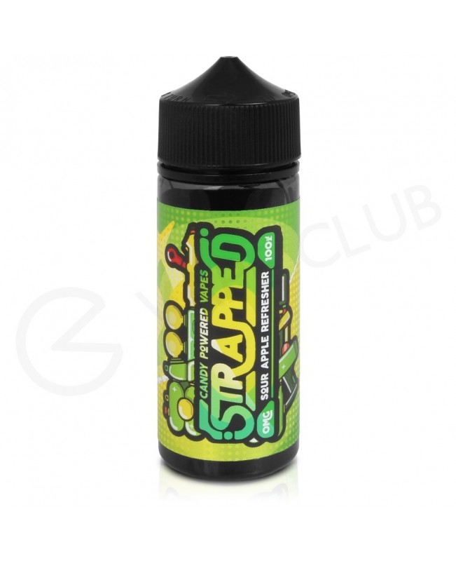 Sour Apple Refresher Shortfill E-Liquid by Strapped Shortfill