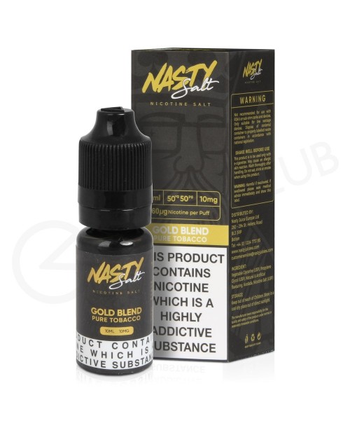 Gold Blend E-Liquid by Nasty Salts