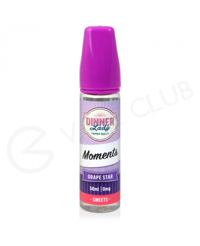 Grape Star Shortfill E-Liquid by Dinner Lady Moments 50ml