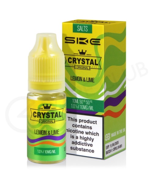 Lemon & Lime Nic Salt E-Liquid by Crystal Orig...