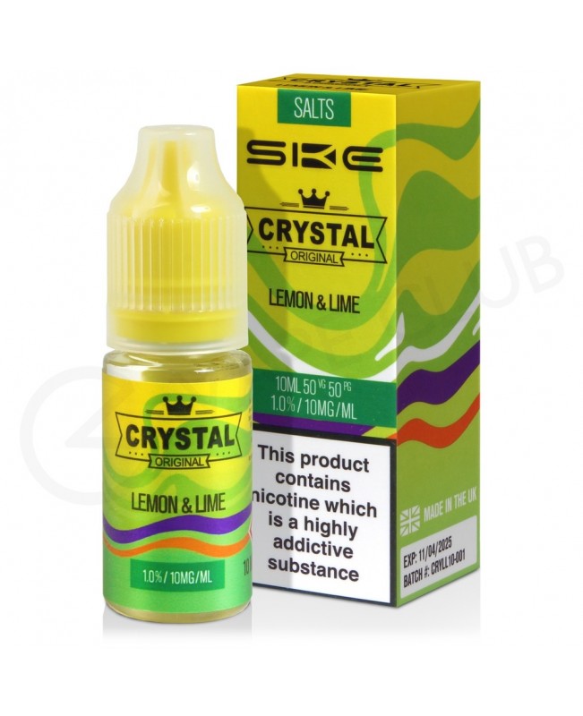 Lemon & Lime Nic Salt E-Liquid by Crystal Original