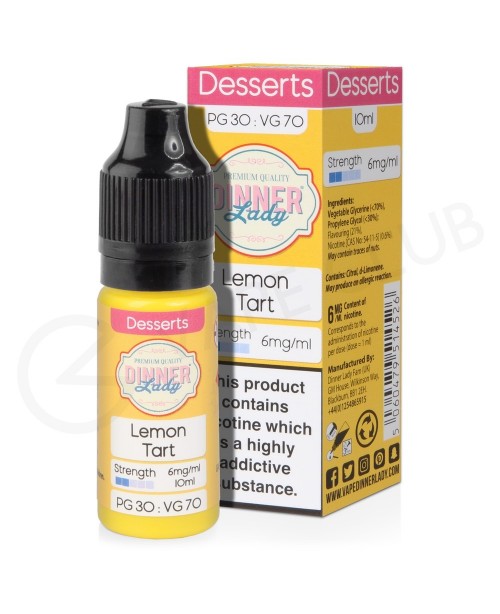 Lemon Tart E-Liquid by Dinner Lady 70/30