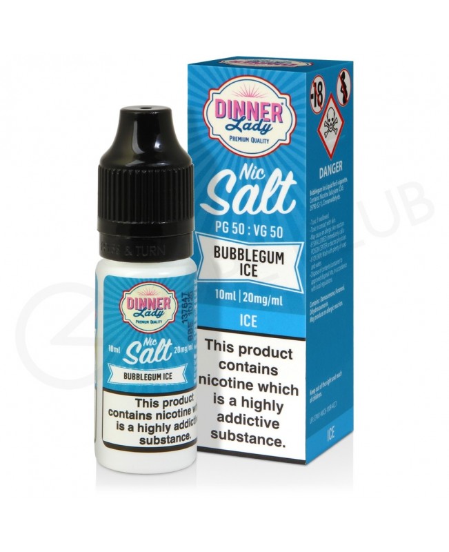 Bubblegum Ice Nic Salt E-Liquid by Dinner Lady